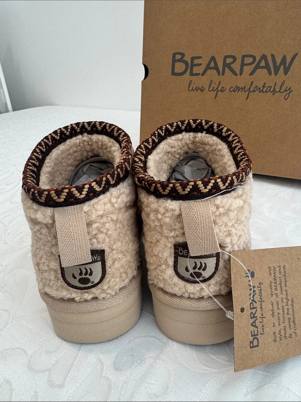 Bearpaw Kids Faux Fur Slipper. Size 13